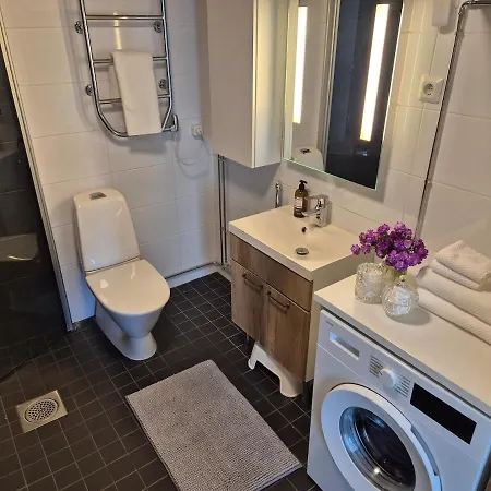 Soulful With Sauna, Free Parking And Airconditioning Daire Kuopio